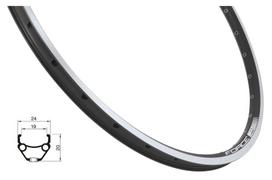 senukai dviraciai - Force Classic 26" 559x19 36H Rim Black - 2 nuotrauka