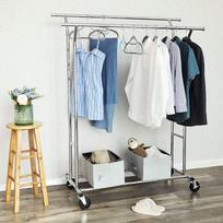 manekenas - Songmics Coat Rack Silver 129x55x172cm - 3 nuotrauka