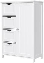 Songmics Vasalge Side Drawers Storage Cabinet 50x30x81cm White