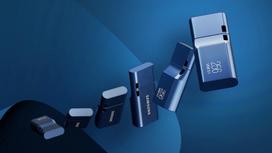type c usb flash drive - USB atmintinė Samsung MUF-64DA/APC, mėlyna, 64 GB - 10 nuotrauka