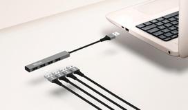 10 usb sakotuvas - USB šakotuvas Trust Halyx, 10 cm - 2 nuotrauka