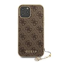 iphone 12 pro max deklai - Guess "GUHCP12LGF4GBR 4G Charms Cover iPhone 12 Pro Max" Brown - 3 nuotrauka