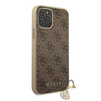 iphone 12 pro max deklai - Guess "GUHCP12LGF4GBR 4G Charms Cover iPhone 12 Pro Max" Brown - 4 nuotrauka