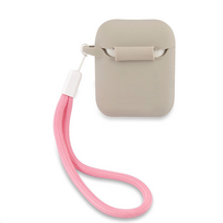ausines rozines - Guess GUACA2LSVSGP Vintage case for Airpods 1/ 2 Grey - 2 nuotrauka