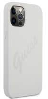 apple iphone 12 pro max, - Guess "GUHCP12LLSVSCR Silicone Vintage Cover iPhone 12 Pro Max" Cream - 5 nuotrauka