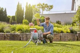 gardena laistymo vezimelis - Gardena Hose Trolley AquaRoll L Easy Hose Set Metal - 4 nuotrauka