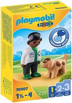 Playmobil 1.2.3 - Vet with Dog 70407