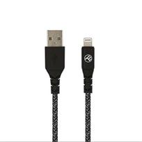 lightning to usb a cable - Tellur Green Data cable USB to Lightning 2.4A 1m nylon black - 1 nuotrauka