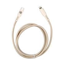 greito ikrovimo laidas - Tellur Green Data Cable Type-C To Lightning 2.4A PD20W 1m nylon cream - 1 nuotrauka
