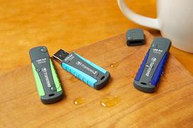 usb flash drive 3.2 - Transcend JetFlash 810 128GB Blue (Mėlynas) - 5 nuotrauka