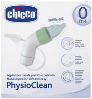 CHICCO kūdikių nosies aspiratorius PHYSIOCLEAN, nuo 0 mėn., 1 vnt.