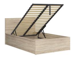 lova viengule 120x200 - Black Red White Tetrix Bed B 120x200cm Sonoma Oak - 2 nuotrauka