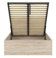 lova viengule 120x200 - Black Red White Tetrix Bed B 120x200cm Sonoma Oak - 3 nuotrauka