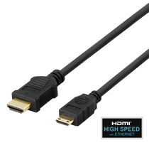 DELTACO HDMI - mini HDMI, 4K UHD i 60Hz, 2,0m, juodas / HDMI-1026-K / 00100008