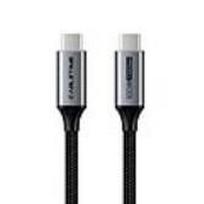 usb c 10gbps 100w 5a - CABLETIME USB3.1, USB-C - USB-C, 10Gbps, 100W, 20V/ 5A, 4K/ 60HZ, 1m - 2 nuotrauka