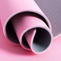 fitneso kilimelis - Kilimėlis fitnesui ir jogai Pure2Improve Yoga Mat, rožinė/pilka, 176 cm x 58 cm x 6 mm - 3 nuotrauka
