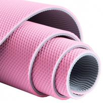 fitneso kilimelis - Kilimėlis fitnesui ir jogai Pure2Improve Yoga Mat, rožinė/pilka, 176 cm x 58 cm x 6 mm - 4 nuotrauka