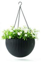 pakabinami vazonai plastikiniai - Keter Hanging Sphere Planter Grey - 2 nuotrauka