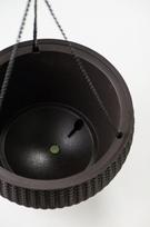 pakabinami vazonai plastikiniai - Keter Hanging Sphere Planter Grey - 3 nuotrauka