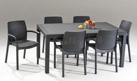 lauko stalai senukai - Lauko stalas Keter Melody Grey, 160 x 94 x 74 cm - 3 nuotrauka