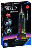 ravensburger 3d puzzle - 3D dėlionė Ravensburger Empire State Building With Lights 125661, 216 dalių - 1 nuotrauka