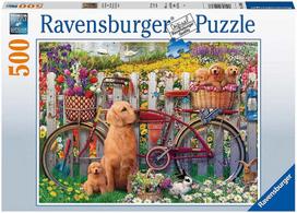 Ravensburger Puzzle Cute Dogs in Garden 500pcs 15036