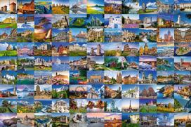delione 3000 - Dėlionė Ravensburger 99 Beautiful Places Of Europe 17080, 3000 vnt. - 2 nuotrauka