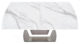marmuro staliukas - Valgomojo stalas Halmar Blanco, baltas, 2000x900x760mm - 3 nuotrauka
