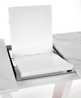 marmuro staliukas - Valgomojo stalas Halmar Blanco, baltas, 2000x900x760mm - 6 nuotrauka