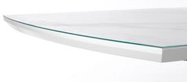 marmuro staliukas - Valgomojo stalas Halmar Blanco, baltas, 2000x900x760mm - 8 nuotrauka