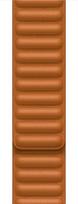 apple watch dirzelis s - Apple Watch 41mm Golden Brown Leather Link - 2 nuotrauka