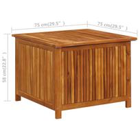 daiktadeziu lentyna - Sodo daiktadėžė VLX 316498, 750 mm x 750 mm x 580 mm - 8 nuotrauka
