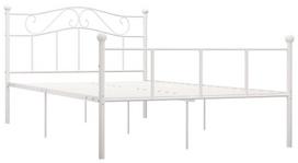 balta miegamojo lova - Lova VLX Metal 284519, balta, 208x147.5 cm, su grotelėmis - 2 nuotrauka