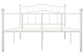 balta miegamojo lova - Lova VLX Metal 284519, balta, 208x147.5 cm, su grotelėmis - 3 nuotrauka
