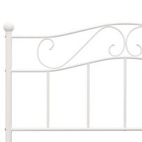 balta miegamojo lova - Lova VLX Metal 284519, balta, 208x147.5 cm, su grotelėmis - 5 nuotrauka