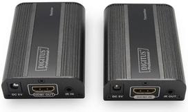 tinklo kabeliai 30m - DIGITUS 4K HDMI Extender Set HDMI 2.0 30/60m over network cable Cat 6 6a 7 UHD 4K2K/60 Hz - 1 nuotrauka