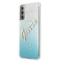 s21 telefonas samsung - Guess "GUHCS21LPCUGLSBL PC/ TPU Vintage Cover Galaxy S21 Ultra" Light Blue - 3 nuotrauka