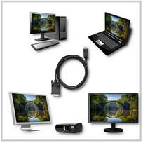 displayport dvi kabelis - QOLTEC 50364 DisplayPort Cable DVI 24 1 - 4 nuotrauka