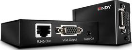 Lindy VGA & Audio Cat.5e Extender 300m Local & Remote Unit
