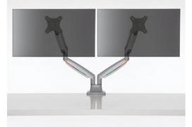 2 monitoriu laikiklis 32" - Kensington SmartFit One-Touch Heigh Adjustable Dual Monitor Arm - 3 nuotrauka