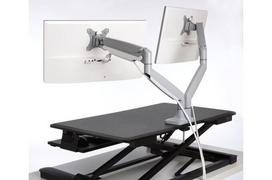 2 monitoriu laikiklis 32" - Kensington SmartFit One-Touch Heigh Adjustable Dual Monitor Arm - 11 nuotrauka