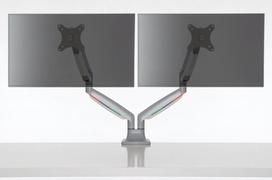 2 monitoriu laikiklis 32" - Kensington SmartFit One-Touch Heigh Adjustable Dual Monitor Arm - 15 nuotrauka