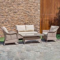 baldai kedes - Home4you Eden Garden Furniture Set Beige - 3 nuotrauka