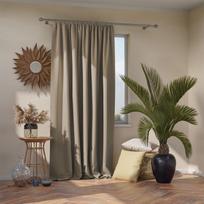 naktines uzuolaidos blackout - AmeliaHome Pleat Blackout Curtains Beige 140x270cm - 3 nuotrauka
