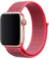 raudona apyranke - Devia Deluxe Series Sport3 Band (44mm) for Apple Watch hibiscus - 1 nuotrauka