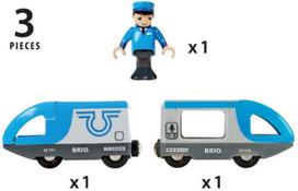 gelezinkeliams - Traukinys Brio World Travel Engine 33506, mėlyna - 3 nuotrauka