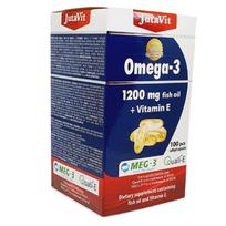 omega 3 papildai - Maisto papildas OMEGA-3 + VITAMINAS E, 100 kaps. - 1 nuotrauka
