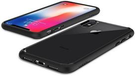 iphone xs deklas - Spigen Ultra Hybrid Back Case For Apple iPhone X/XS Black - 3 nuotrauka