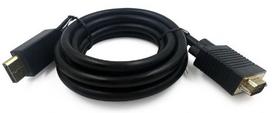 8 pin kabelis - Gembird Cable Displayport / VGA Black 1.8m - 2 nuotrauka