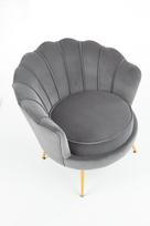 amorinito - Fotelis Halmar Amorinito, aukso/pilkas, 83 cm x 77 cm x 77 cm - 8 nuotrauka